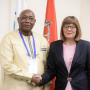 16 October 2019 National Assembly Speaker Maja Gojkovic and the Parliament Speaker of Sierra Leone Abass Chernor Bundu